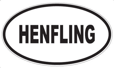 HENFLING - Oval Sticker