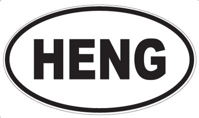 HENG - Oval Sticker
