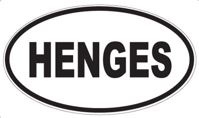 HENGES - Oval Magnet
