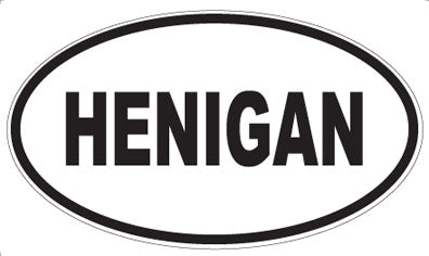HENIGAN - Oval Magnet
