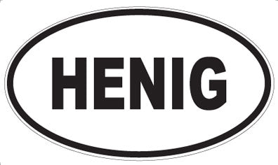 HENIG - Oval Magnet