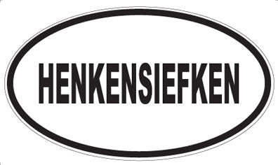 HENKENSIEFKEN - Oval Magnet
