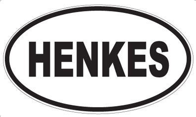 HENKES - Oval Sticker