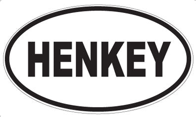 HENKEY - Oval Sticker