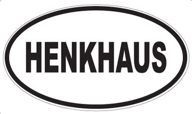 HENKHAUS - Oval Sticker