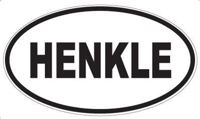 HENKLE - Oval Sticker