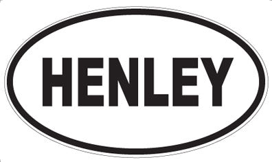 HENLEY - Oval Sticker