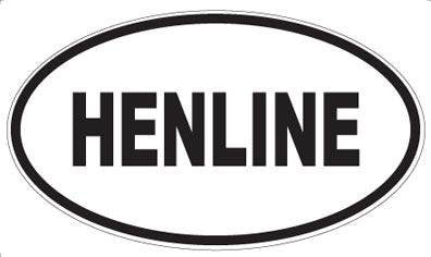 HENLINE - Oval Sticker