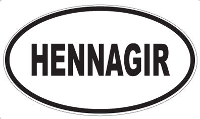 HENNAGIR - Oval Magnet