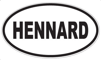 HENNARD - Oval Sticker