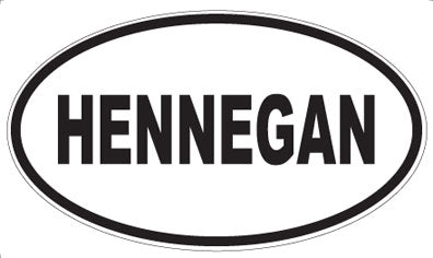 HENNEGAN - Oval Magnet