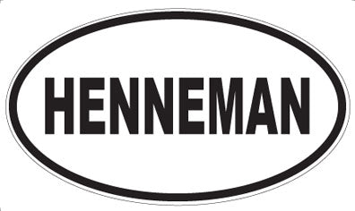 HENNEMAN - Oval Sticker