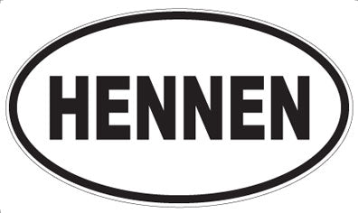 HENNEN - Oval Magnet