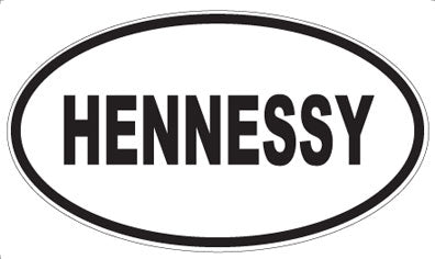 HENNESSY - Oval Sticker