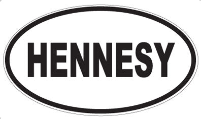 HENNESY - Oval Sticker