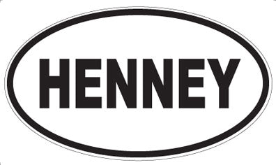 HENNEY - Oval Magnet