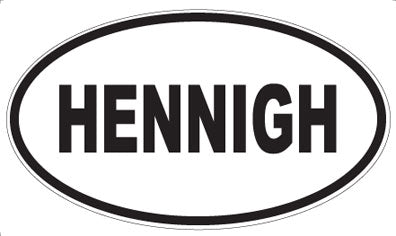 HENNIGH - Oval Sticker