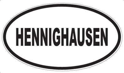 HENNIGHAUSEN - Oval Sticker