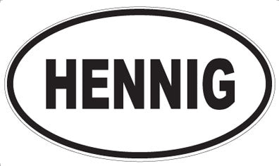 HENNIG - Oval Magnet