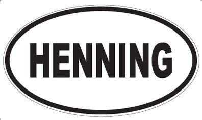 HENNING - Oval Sticker