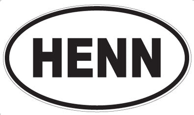 HENN - Oval Magnet