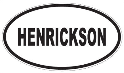HENRICKSON - Oval Magnet
