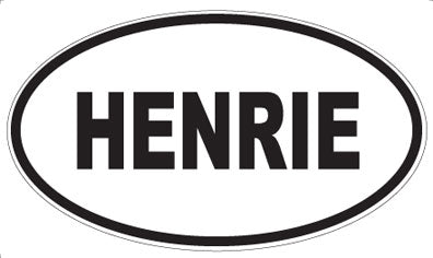 HENRIE - Oval Magnet