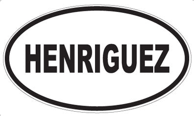 HENRIGUEZ - Oval Magnet