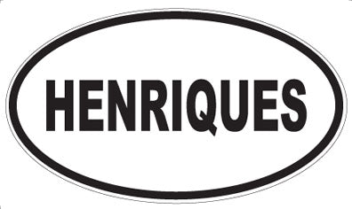 HENRIQUES - Oval Sticker