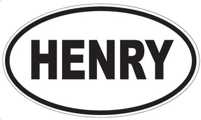 HENRY - Oval Magnet