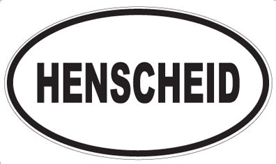 HENSCHEID - Oval Magnet