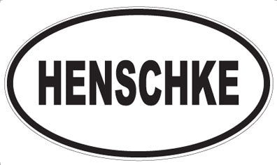 HENSCHKE - Oval Sticker