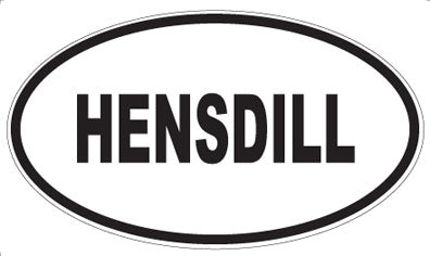 HENSDILL - Oval Magnet