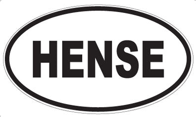 HENSE - Oval Sticker