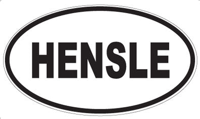 HENSLE - Oval Sticker