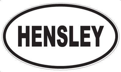 HENSLEY - Oval Magnet