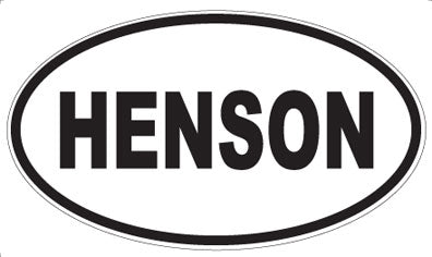 HENSON - Oval Sticker