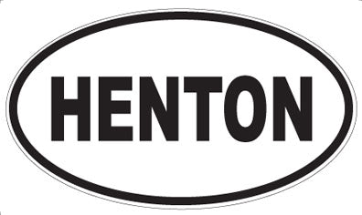 HENTON - Oval Magnet