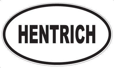 HENTRICH - Oval Sticker