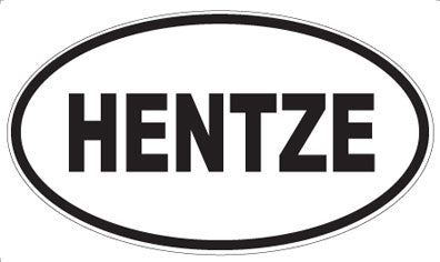 HENTZE - Oval Magnet