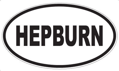 HEPBURN - Oval Magnet