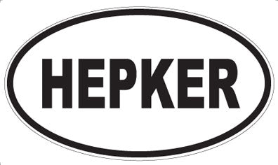 HEPKER - Oval Sticker