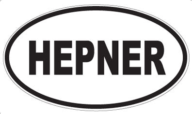 HEPNER - Oval Sticker