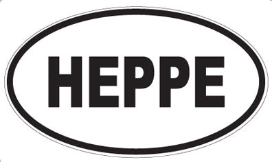 HEPPE - Oval Sticker