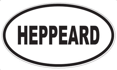 HEPPEARD - Oval Magnet