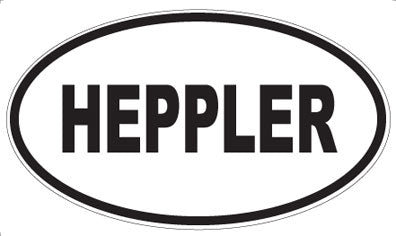 HEPPLER - Oval Sticker