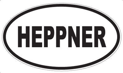 HEPPNER - Oval Magnet