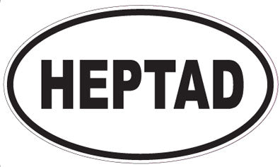 HEPTAD - Oval Sticker