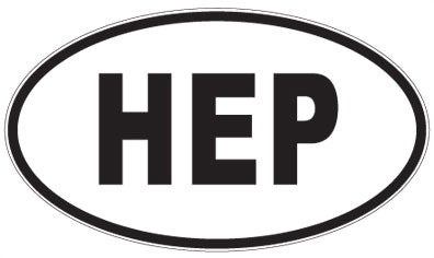 HEP - 3 Letter Initials Oval Magnet