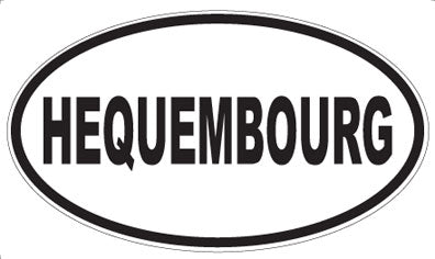 HEQUEMBOURG - Oval Magnet